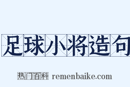足球小将造句是什么意思的图片
